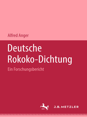 cover image of Deutsche Rokoko-Dichtung